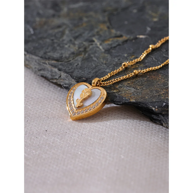 Heart Flower Necklace