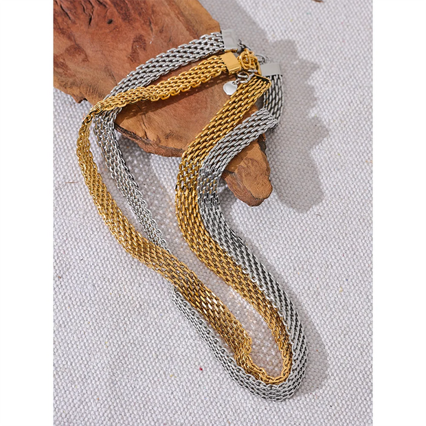 Cuban Chain Wide Neck Necklace