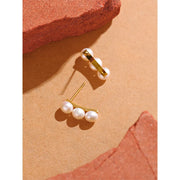 Tarnish-Free Luxury Pearl Stud Earrings