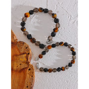 Smoking Quartz & Tiger Stone Bracelet