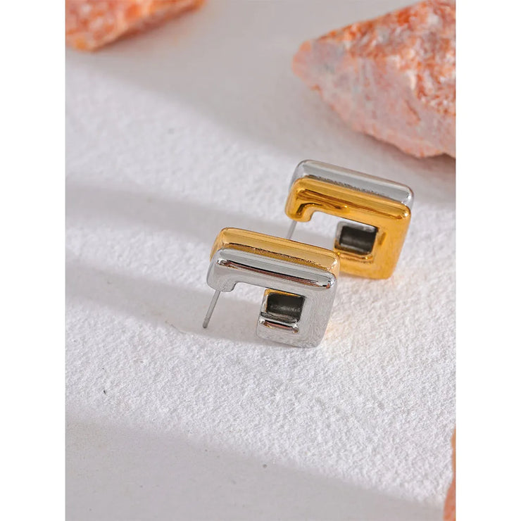 Square Geometric Earrings