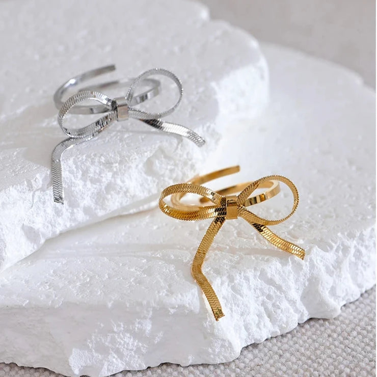 Adjustable Bow Knot Ring