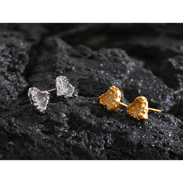 Chic Enamel Heart Studs