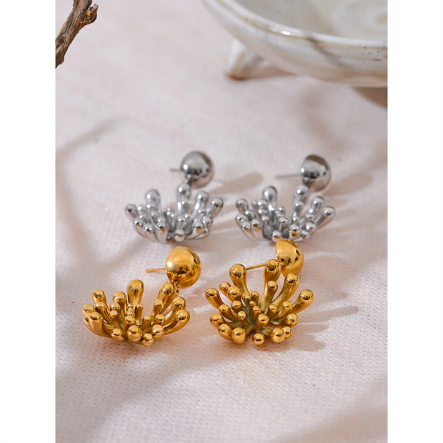 Flower Fireworks Drop Earrings