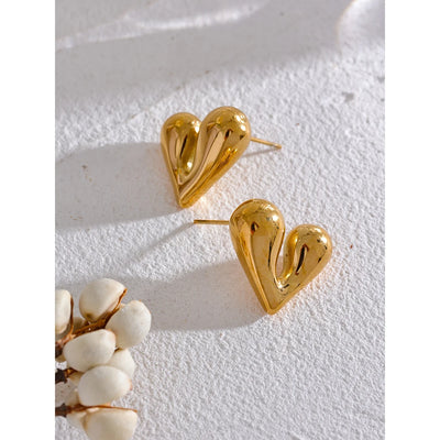 Heart Love Stud Earrings