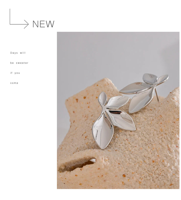 Gold Flower Earrings