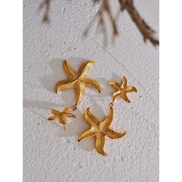 Starfish Drop Earrings