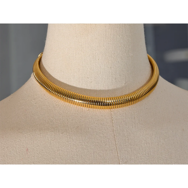 Stainless Steel Cuban Choker