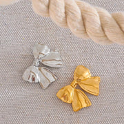 Stainless Steel Bow Knot Brooch