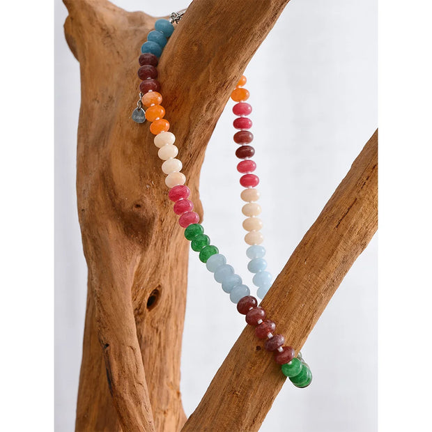 Colorful Stone Bead Necklace