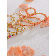 Colorful Crystal Bead Drop Y2K Earrings