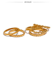 18k Gold Color PVD Plated Thin Ring