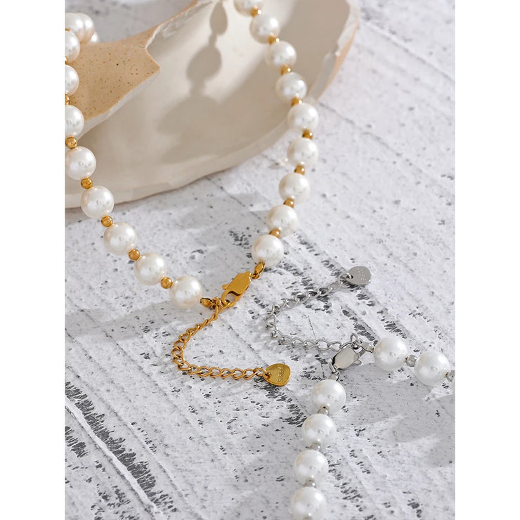 Chic Waterproof Pearl Necklace