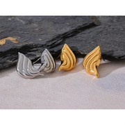 Geometric Stripe Statement Stud Earrings