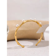 Pearl Twist Cuff Bracelet