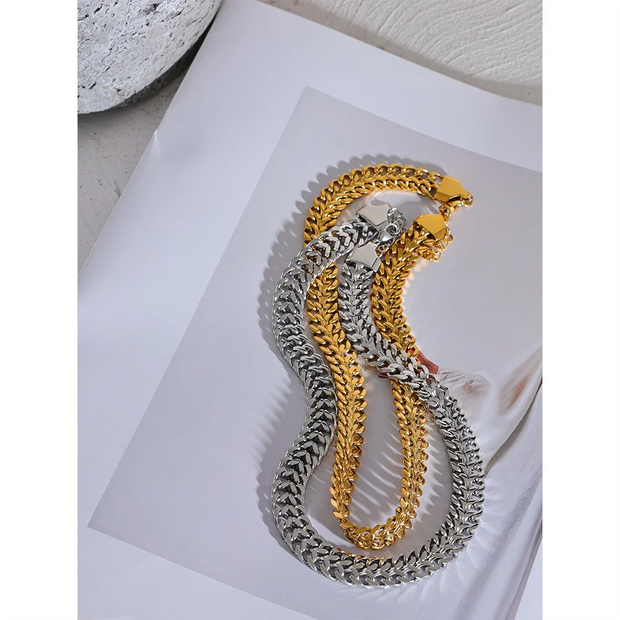 Wide Cuban Chain Necklace