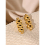 Minimalist Gold Chain Drop Earrings