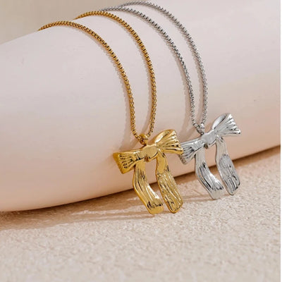 Bow Knot Pendant Necklace