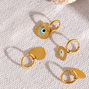 Evil Eye Hoop Earrings