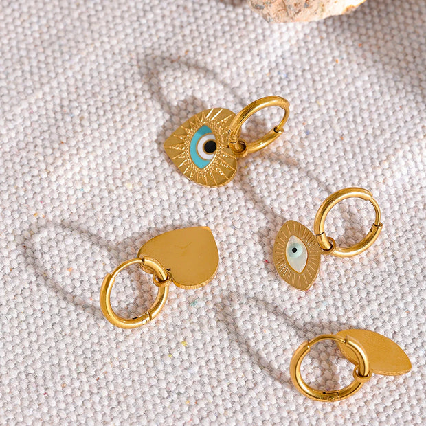 Evil Eye Hoop Earrings