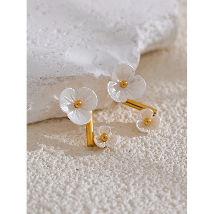 Fairy Flower Rotating Stud Earrings