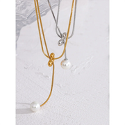 Long Heart Pendant Necklace