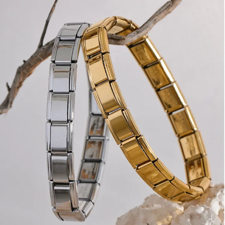 Square Metal Elastic Bracelet