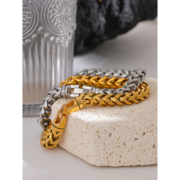 Round Cuban Chain Bracelet