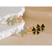 Enamel Bow Knot Studs