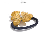 Stainless Steel Big Flower Hairband