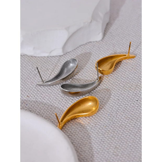 New 316l Stainless Steel Water Drop Minimalist Stud Earrings Gold Silver Color Trendy Daily Stylish Jewelry Waterproof Evry Jewelry