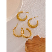 Golden Hoop Earrings