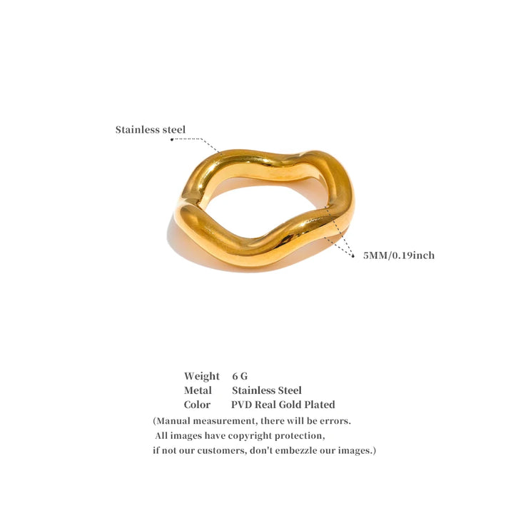 Twisted Round Finger Ring