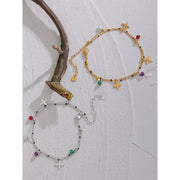 Natural Stone Flower Anklet