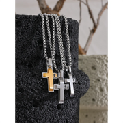 3D Cross Pendant Necklace