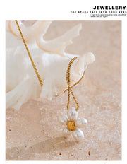 Pearl Flower Necklace