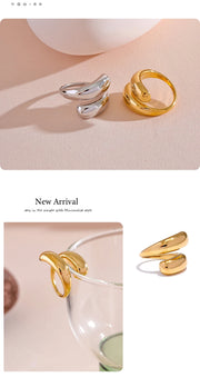 18K Unusual fashion Ring