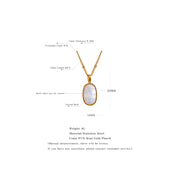 Double-Sided Shell Pendant Necklace