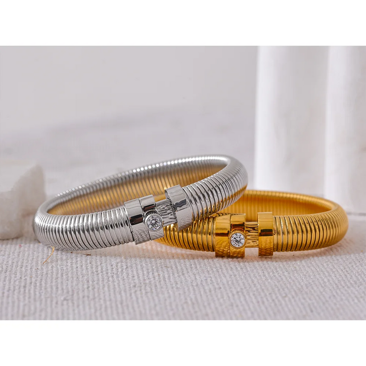 Statement Elastic Metal Bracelet