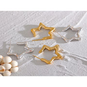 Gold Star Earrings