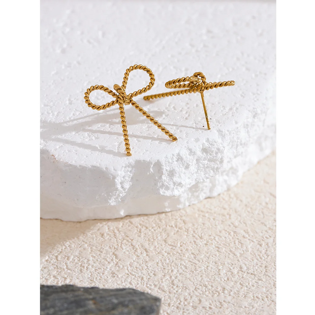 Bow Knot Stud Earrings