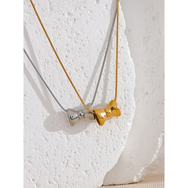 Bow Knot Pendant Necklace