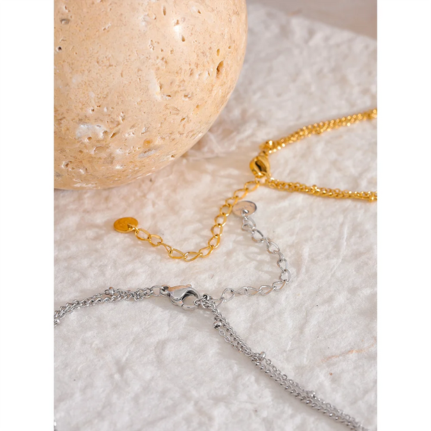 Square Drop Chain Necklace