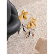 Gold Flower Earrings