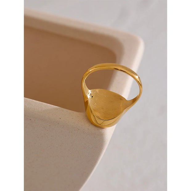 Sea Shell Golden Ring