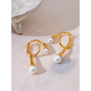 Imitation Pearls Ear Bone Earrings