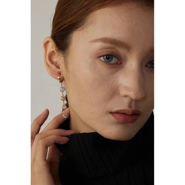 CZ Long Earrings